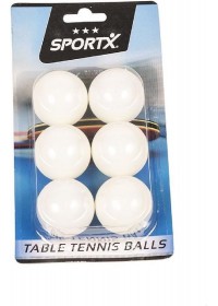 SportX Tafeltennisballen 6 op Blister