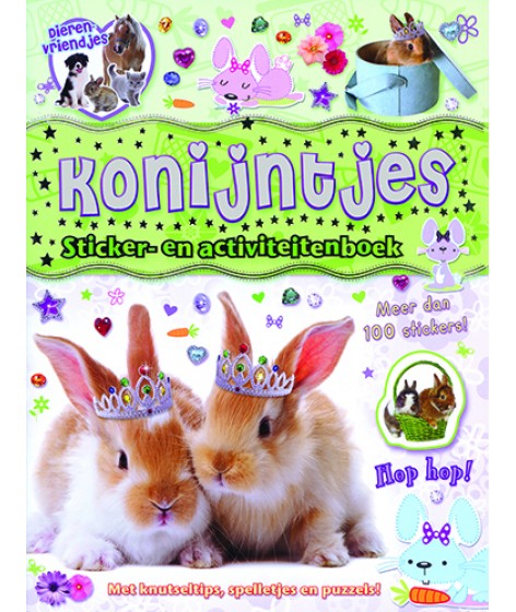 Dierenvriendjes stickerboek konijntjes