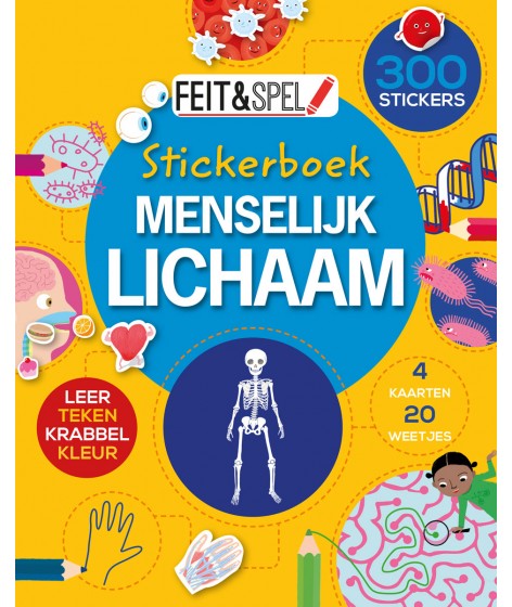 Feit & Spel stickerboek menselijk lichaam