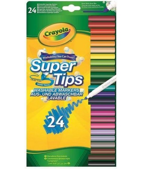 Superstiften Crayola Wasbaar (24 st.)