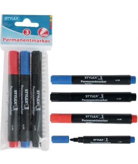 Permanentmarkers 3st